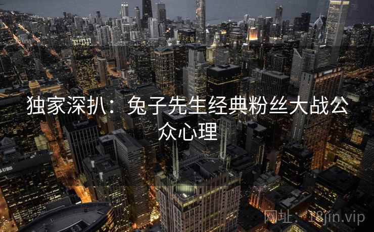 独家深扒：兔子先生经典粉丝大战公众心理