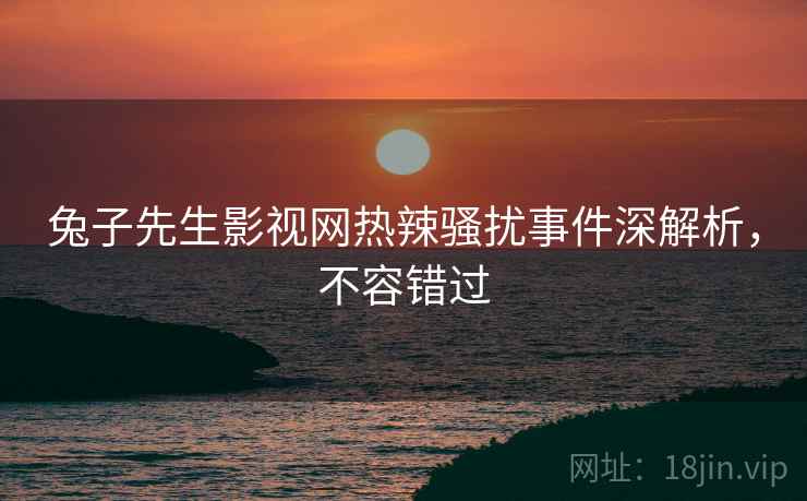 兔子先生影视网热辣骚扰事件深解析，不容错过