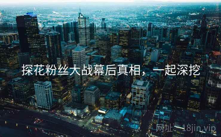 探花粉丝大战幕后真相，一起深挖