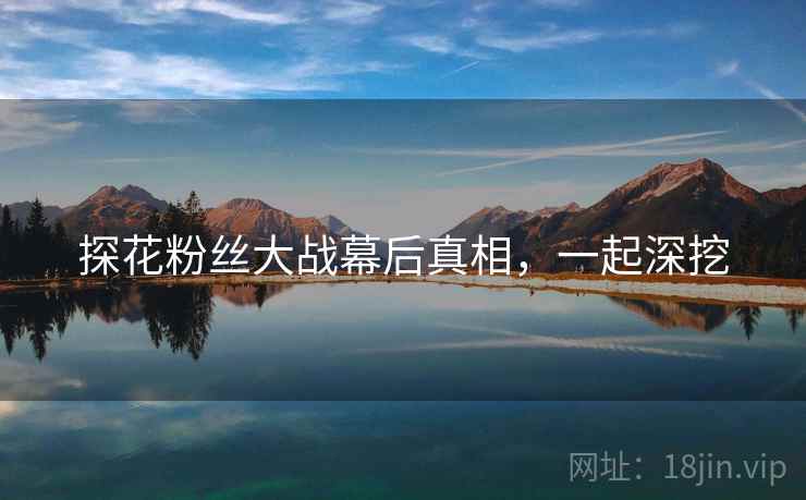 探花粉丝大战幕后真相，一起深挖