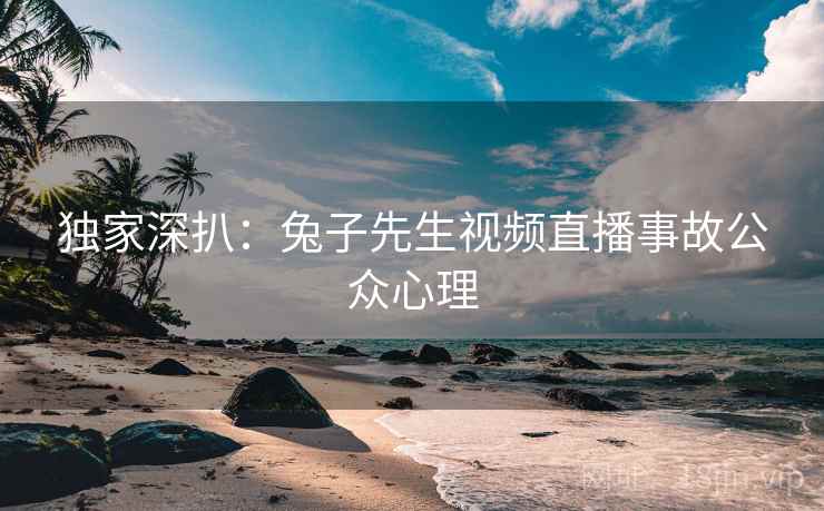 独家深扒：兔子先生视频直播事故公众心理